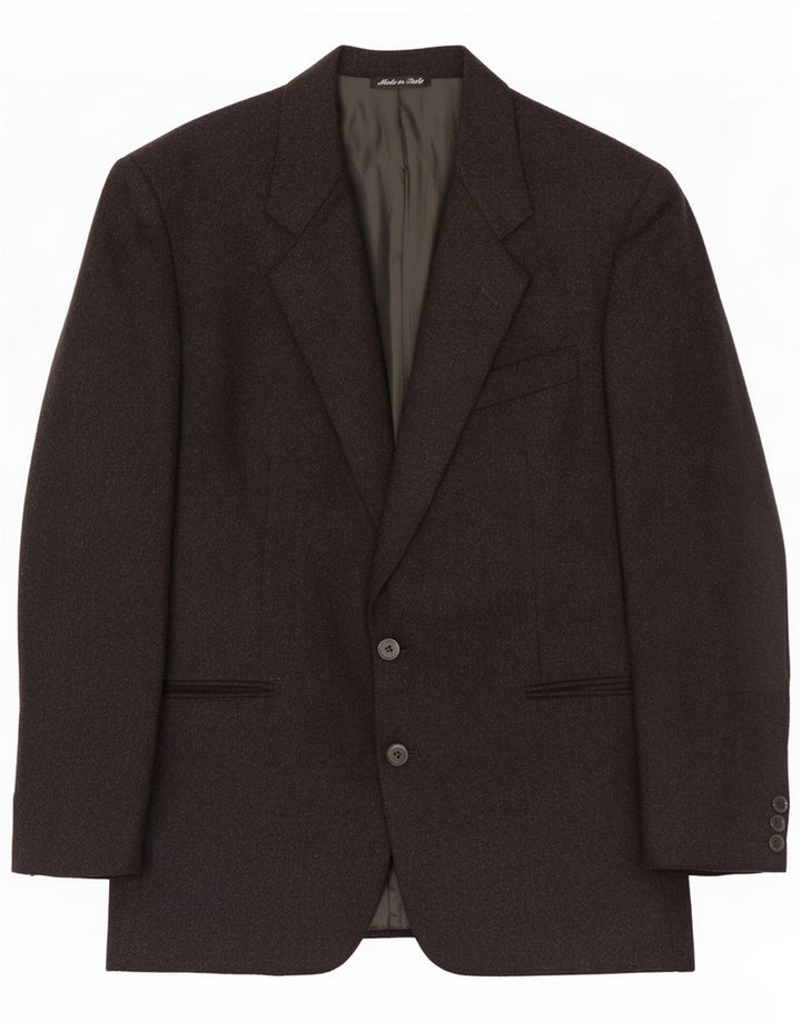 Pal Zileri Mens 2 Button Blazer Jacket IT 48 Medium Grey Virgin Wool