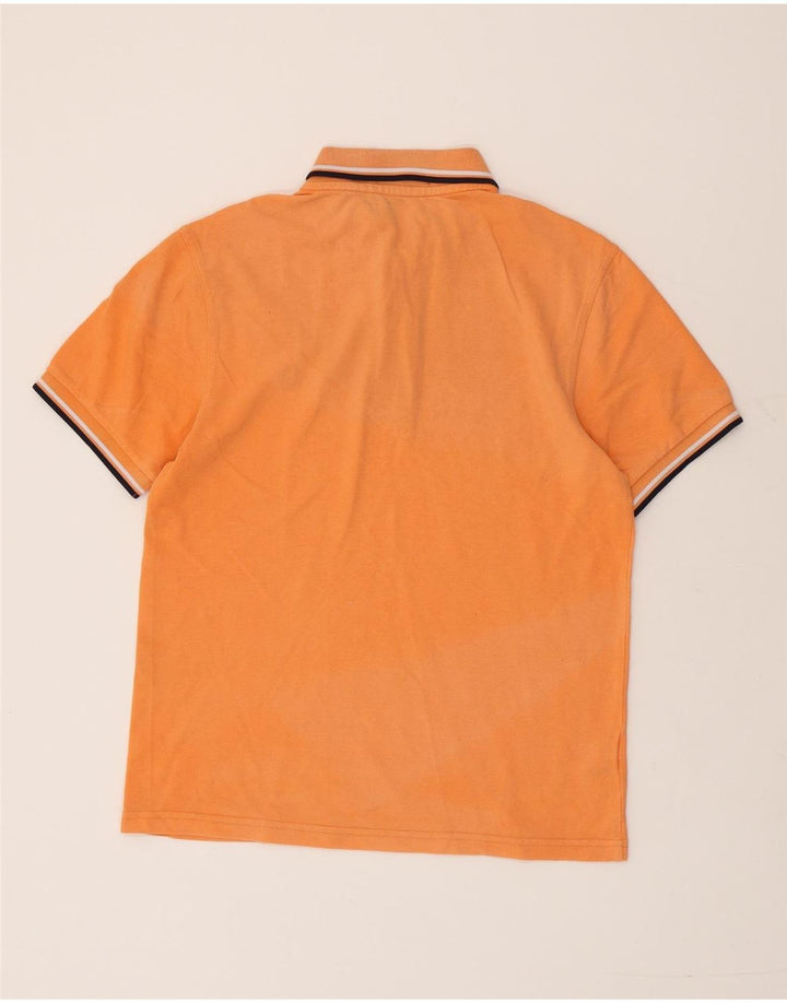 FRED PERRY Mens Polo Shirt Small Orange Cotton