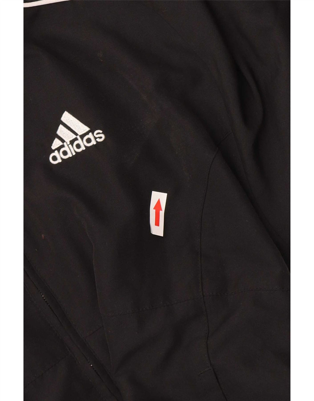 Adidas Boys Tracksuit Top Jacket 13-14 Years Black Polyester