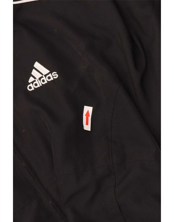 Adidas Boys Tracksuit Top Jacket 13-14 Years Black Polyester