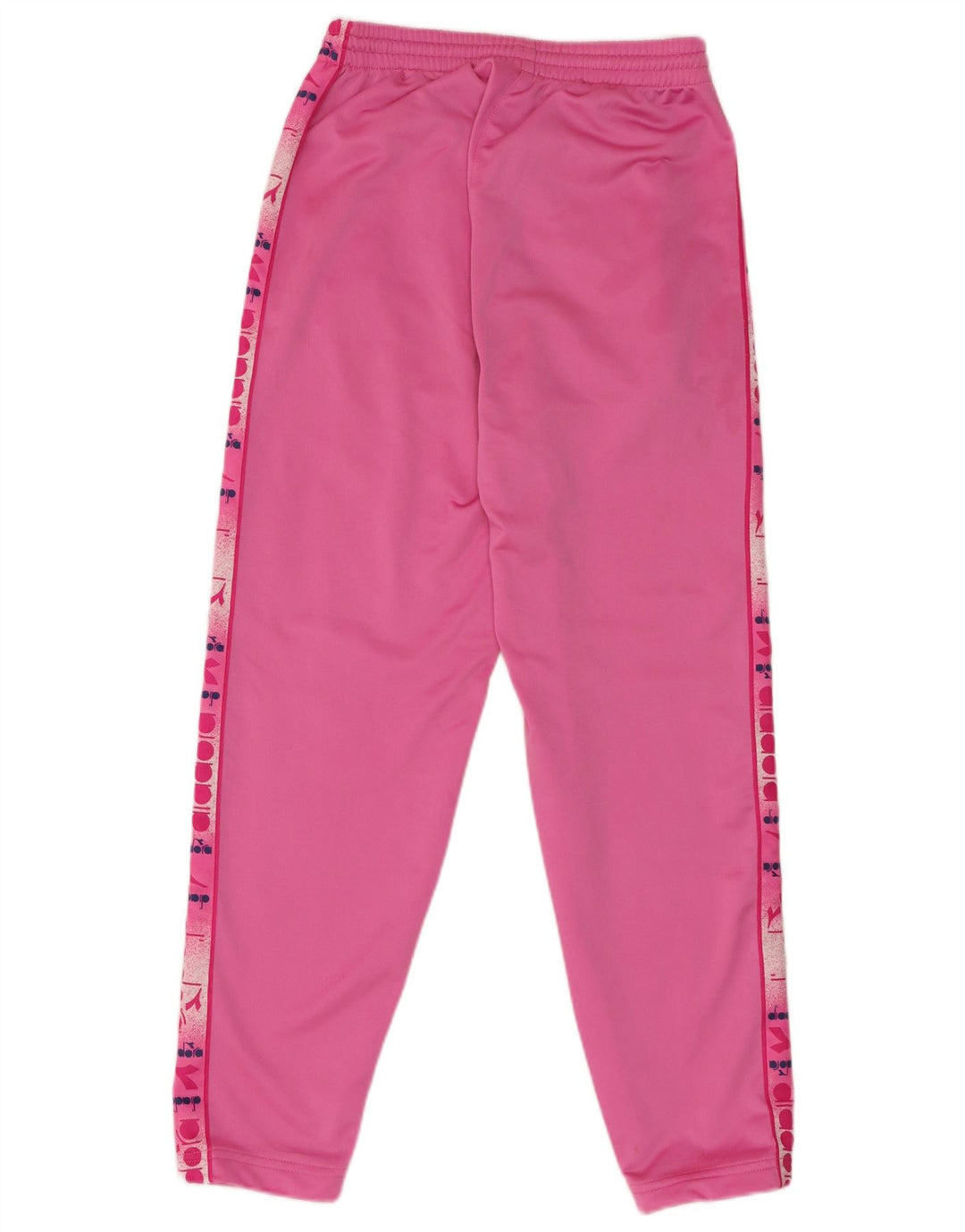 Diadora Womens Graphic Tracksuit Trousers UK 14 Medium Pink