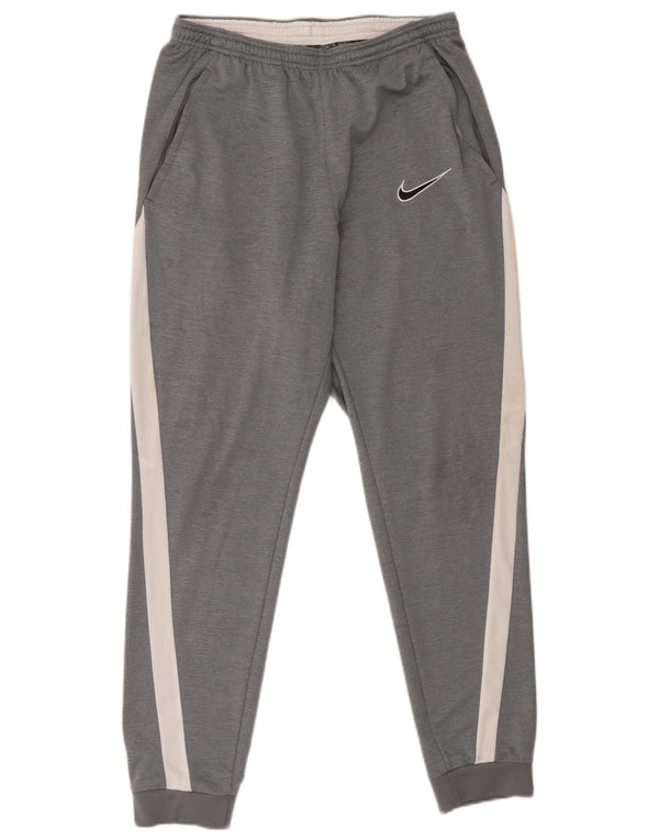 Nike Mens Dri Fit Tracksuit Trousers Joggers Medium Grey Colourblock