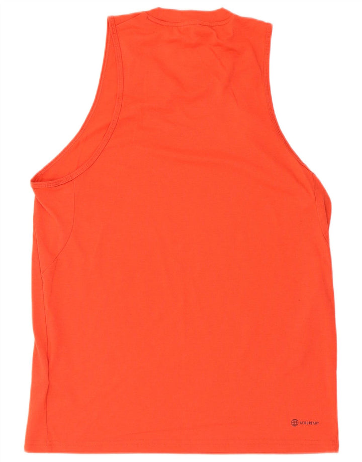Adidas Mens Aeroready Vest Top Medium Orange Polyester