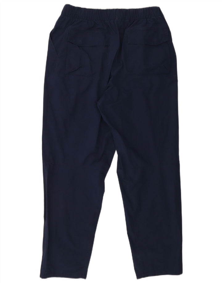 Nike Mens Tapered Casual Trousers Large W34 L30 Navy Blue Polyester