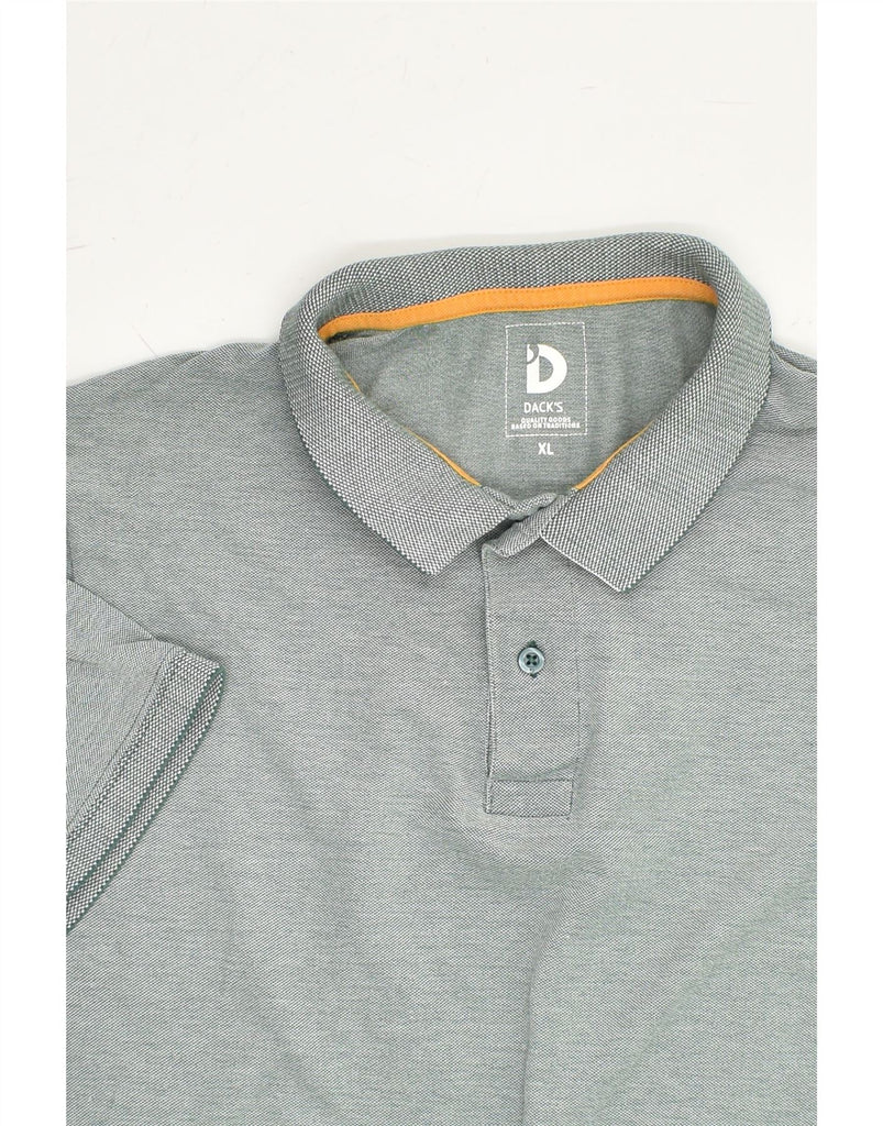 DACK'S Mens Polo Shirt XL Grey Cotton | Vintage Dack's | Thrift | Second-Hand Dack's | Used Clothing | Messina Hembry 