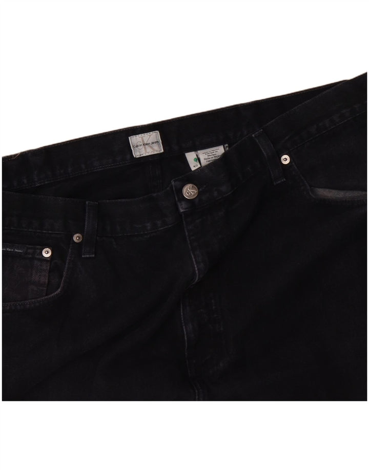 CALVIN KLEIN Mens Loose Jeans W40 L27 Navy Blue Cotton