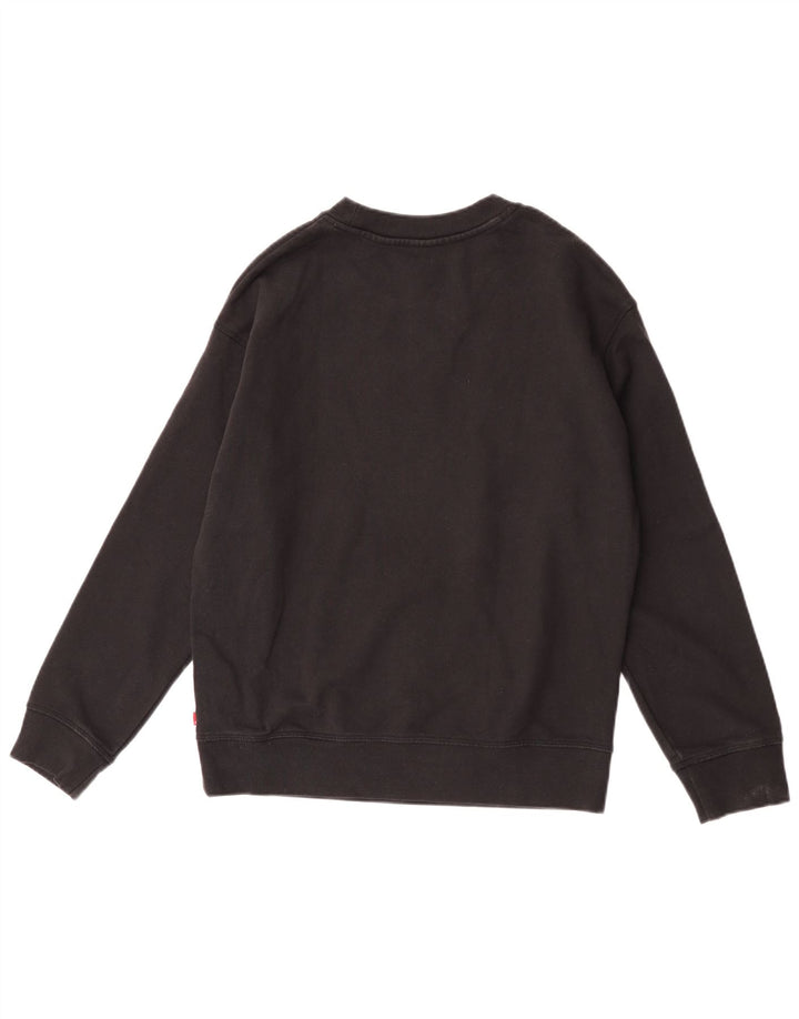 Levi's Mens Graphic Sweatshirt Jumper Small Black Cotton