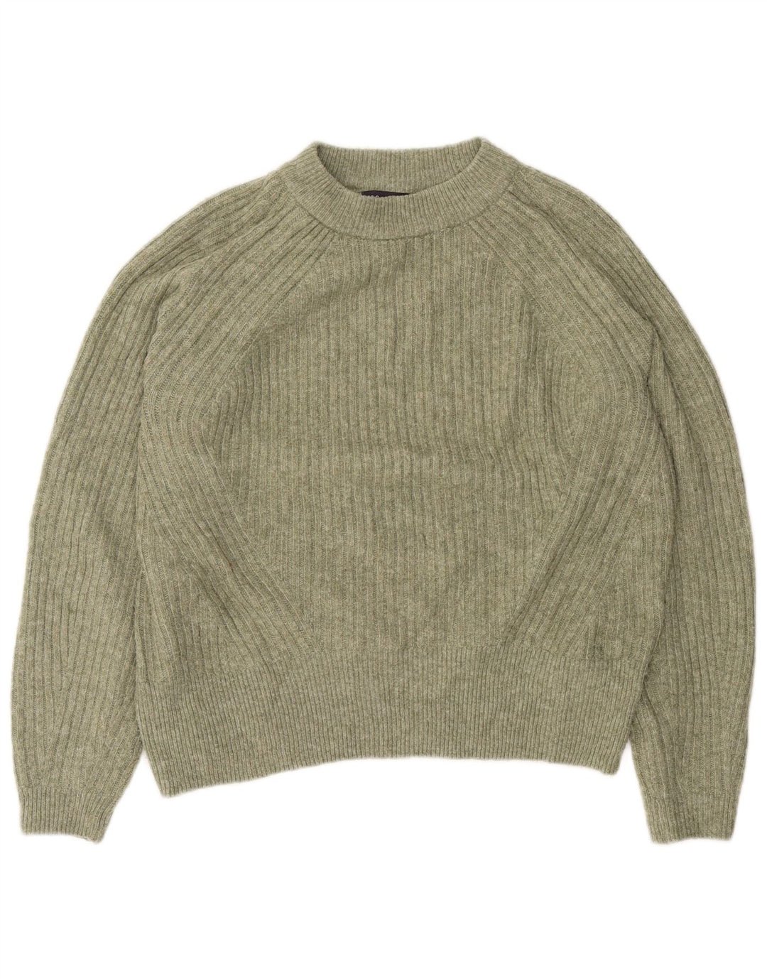 Marks & Spencer Womens Turtle Neck Jumper Sweater UK 14 Medium Green