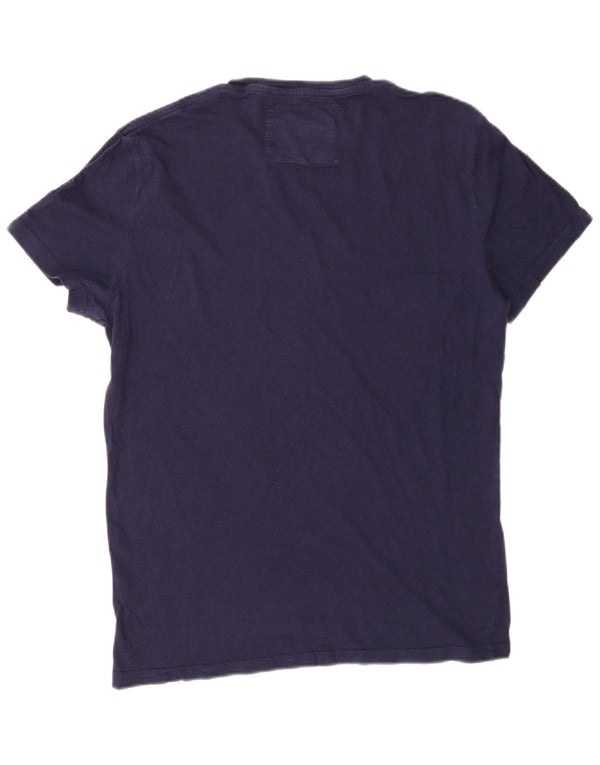 Jack Wills Mens Graphic T-Shirt Top XS Navy Blue Cotton
