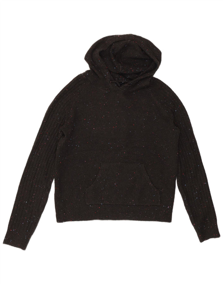 Marks & Spencer Womens Oversized Jumper Sweater UK 6 XS Black Flecked