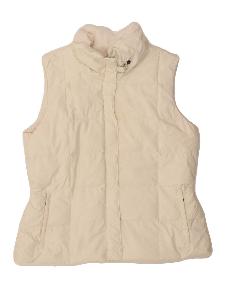 EDDIE BAUER Womens Padded Gilet UK 18 XL Beige Polyester Vintage Eddie Bauer and Second-Hand Eddie Bauer from Messina Hembry 