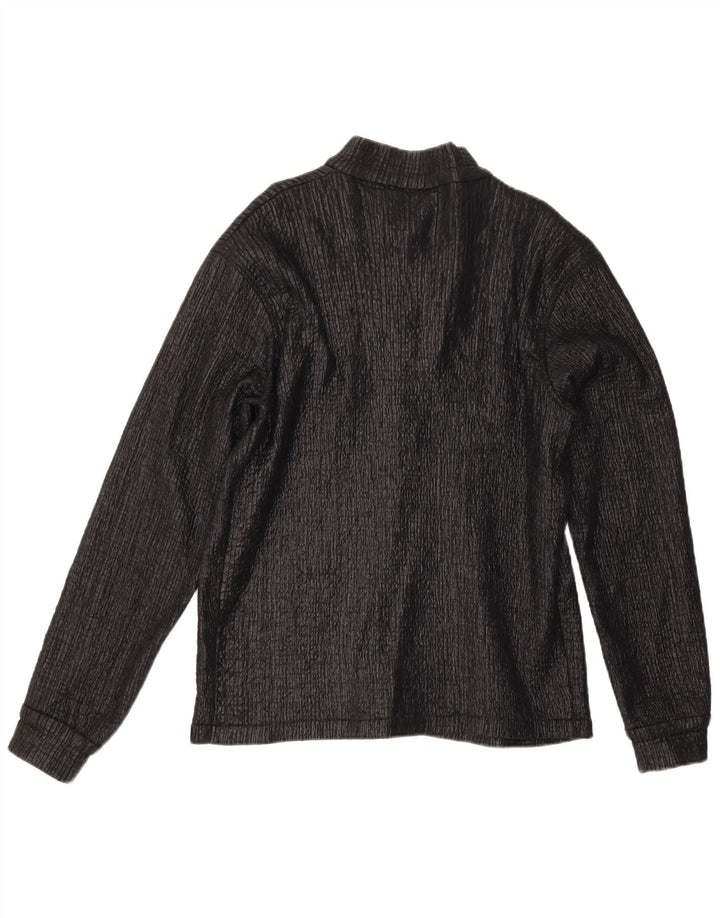 Vintage Womens Shirt Blouse UK 14 Large Black