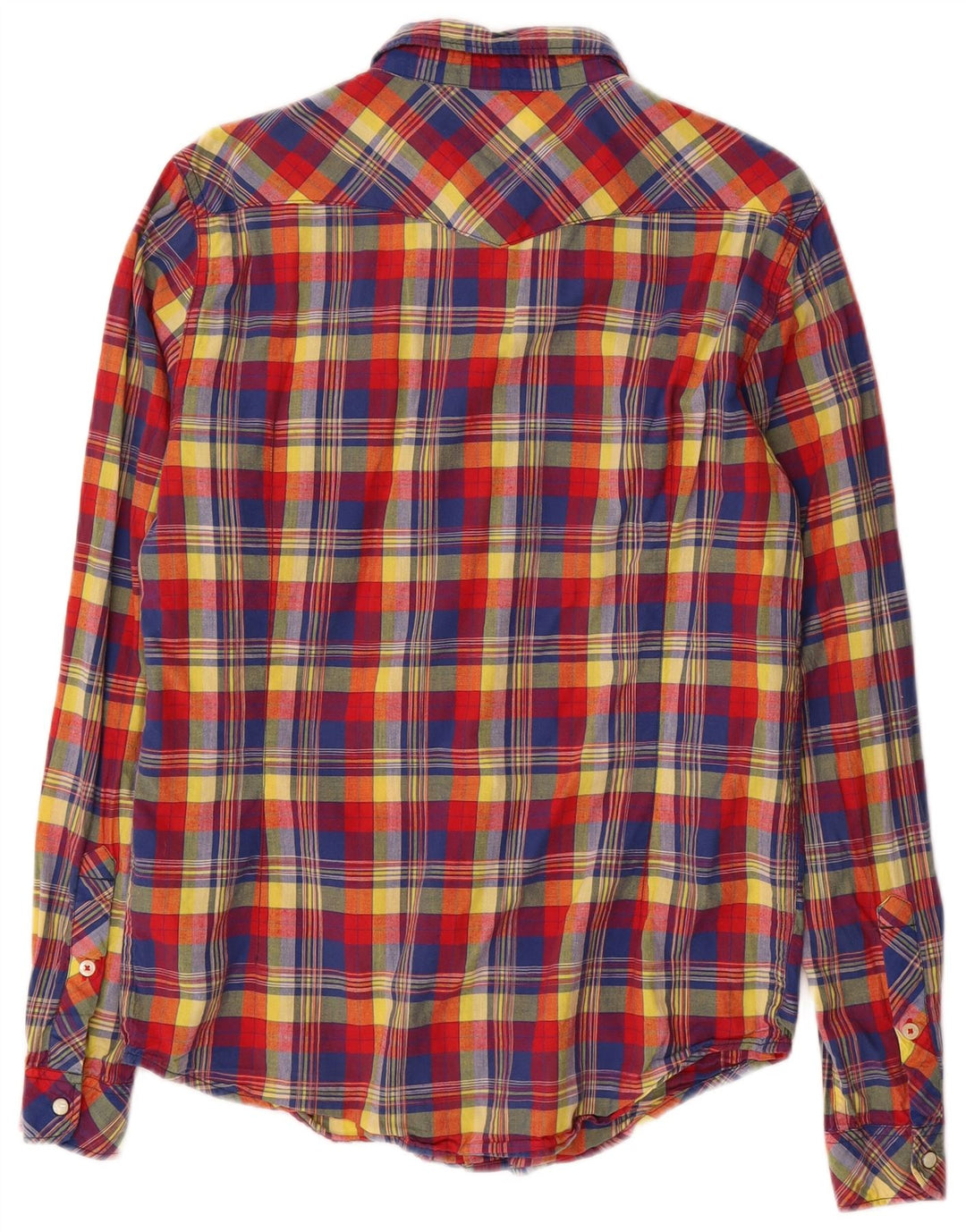 Lee Mens Western Shirt Medium Red Check Cotton