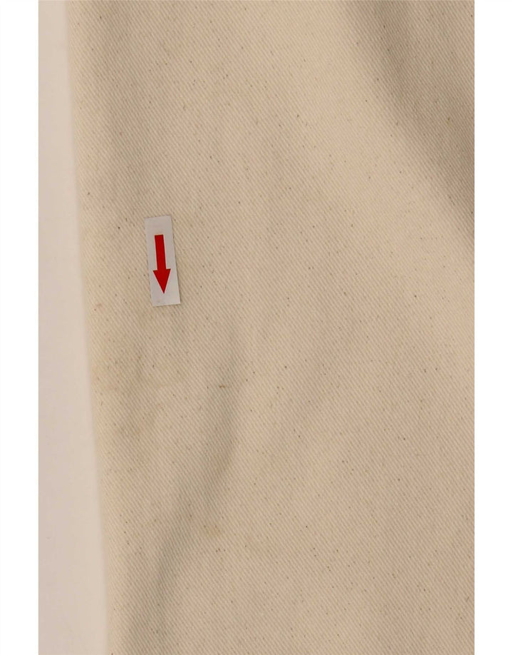 Zara Womens Midi Skirt Medium W29 Beige Cotton