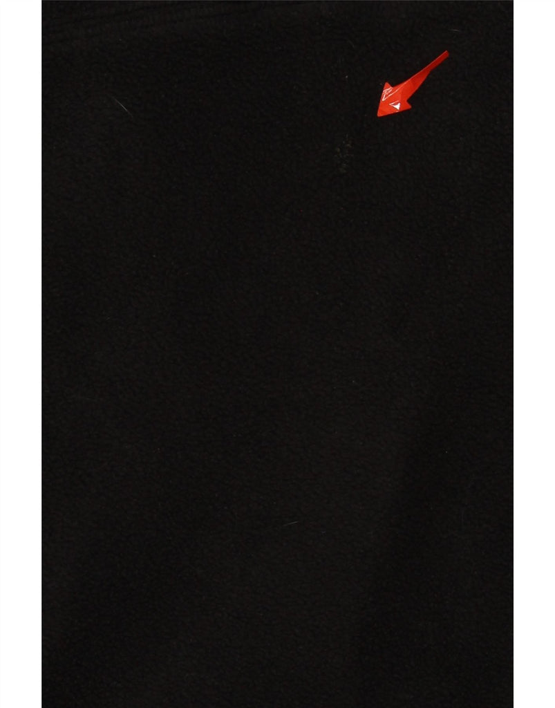 COLUMBIA Mens Button Neck Fleece Jumper XL Black Polyester Vintage Columbia and Second-Hand Columbia from Messina Hembry 