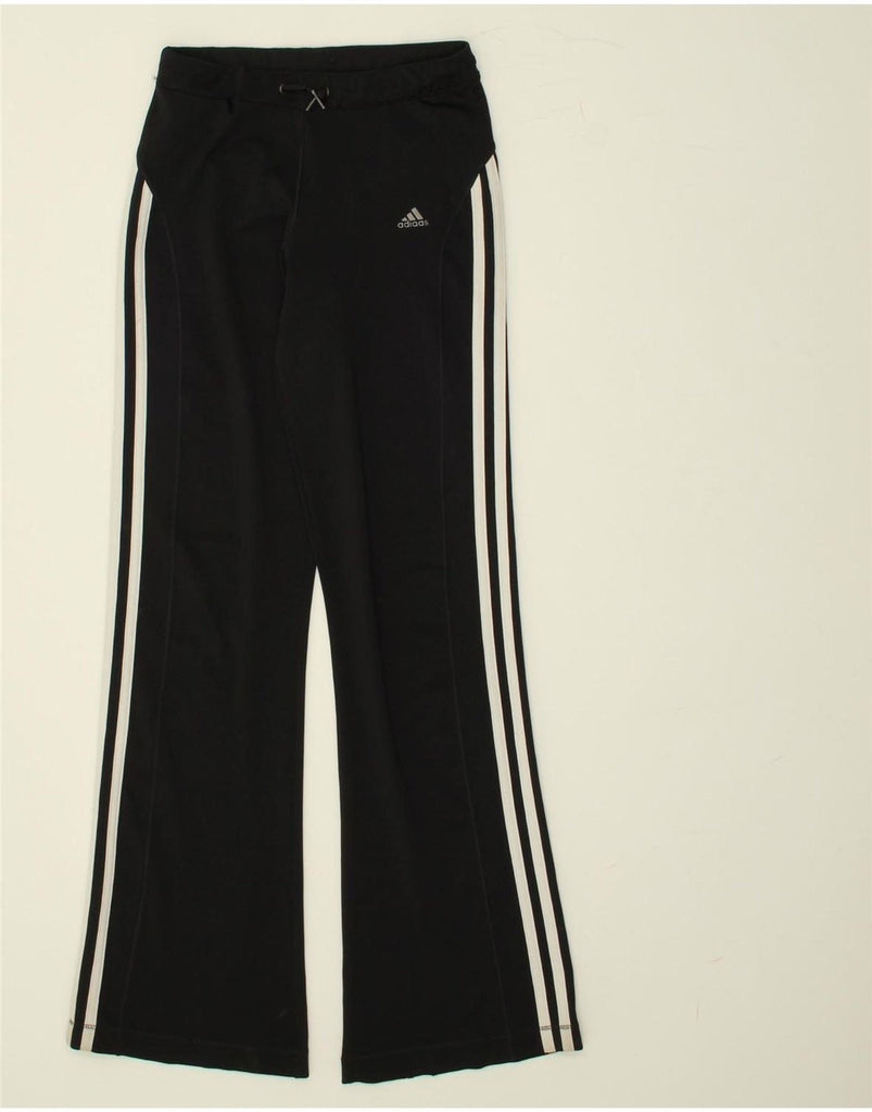 ADIDAS Girls Tracksuit Trousers 11-12 Years Black Polyester | Vintage Adidas | Thrift | Second-Hand Adidas | Used Clothing | Messina Hembry 