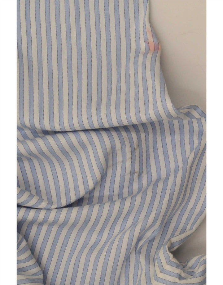 Ellesse Mens Shirt XL Blue Striped Cotton