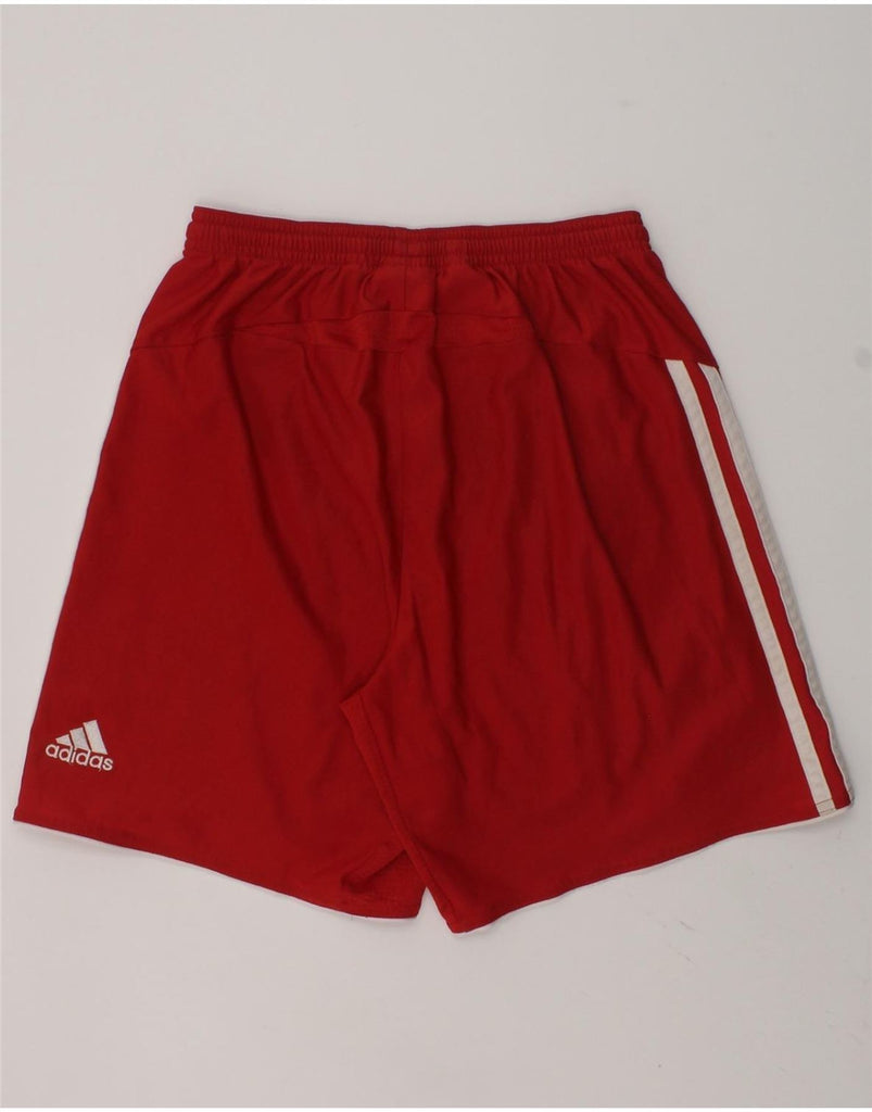 ADIDAS Boys FC Bayern Munchen Graphic Sport Shorts 11-12 Years Large Red | Vintage Adidas | Thrift | Second-Hand Adidas | Used Clothing | Messina Hembry 