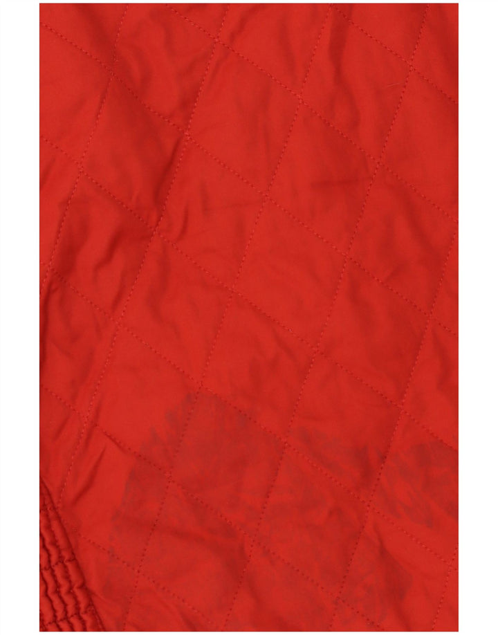 Barbour Womens Quilted Jacket UK 14 Large Red Polyester