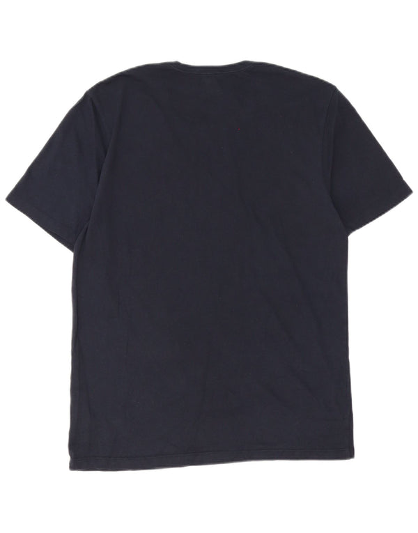 Hugo Boss Mens T-Shirt Top Medium Navy Blue Cotton