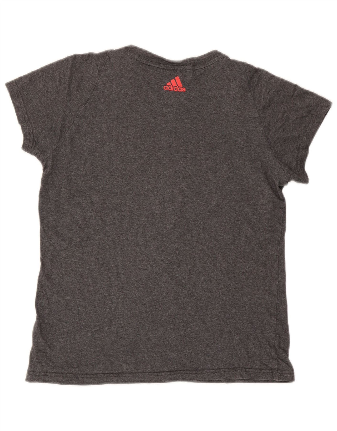 Adidas Womens Graphic T-Shirt Top UK 10 Small Grey