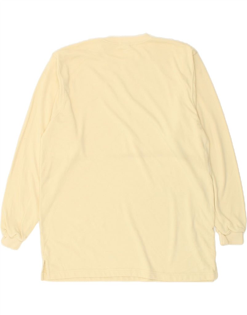 J. CREW Mens Sweatshirt Jumper Medium Yellow Cotton | Vintage J. Crew | Thrift | Second-Hand J. Crew | Used Clothing | Messina Hembry 