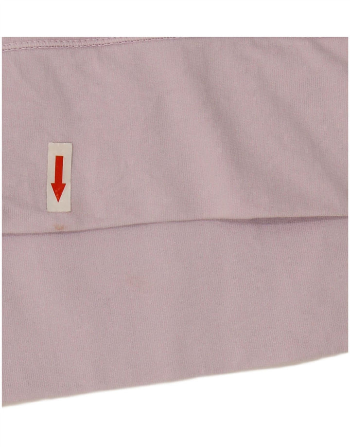 White Stuff Womens Hooded Top Long Sleeve UK 12 Medium  Purple Cotton