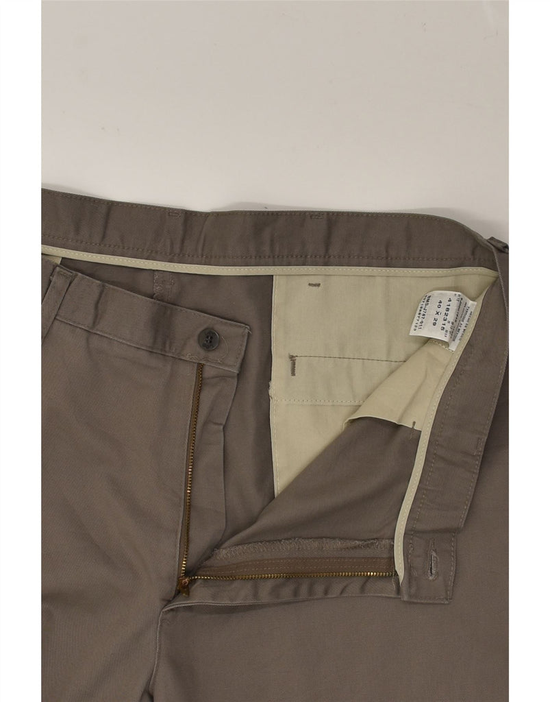 LEE Mens Tapered Chino Trousers W40 L29  Brown Cotton | Vintage Lee | Thrift | Second-Hand Lee | Used Clothing | Messina Hembry 