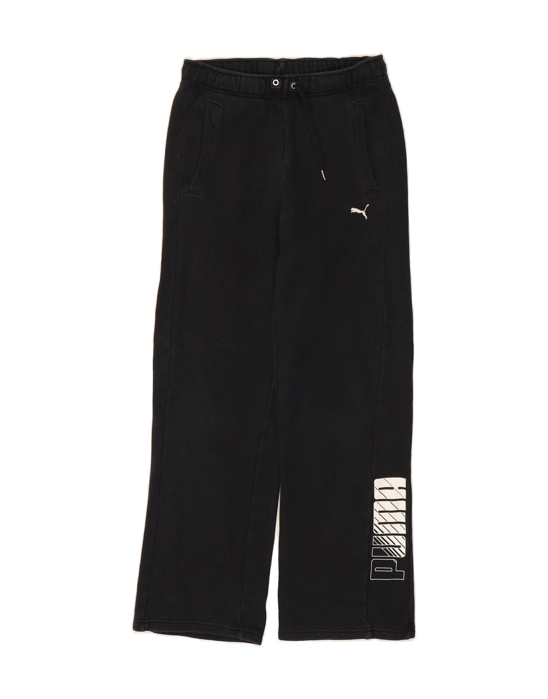 PUMA Boys Graphic Tracksuit Trousers 13-14 Years  Black Cotton Vintage Puma and Second-Hand Puma from Messina Hembry 