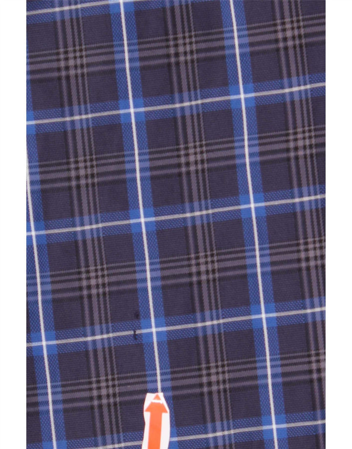 Paul & Shark Mens Flannel Shirt Size 39 Medium Navy Blue Check