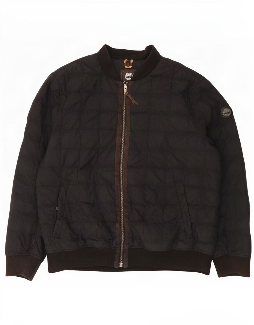 Timberland Mens Padded Jacket UK 42 XL Black Nylon