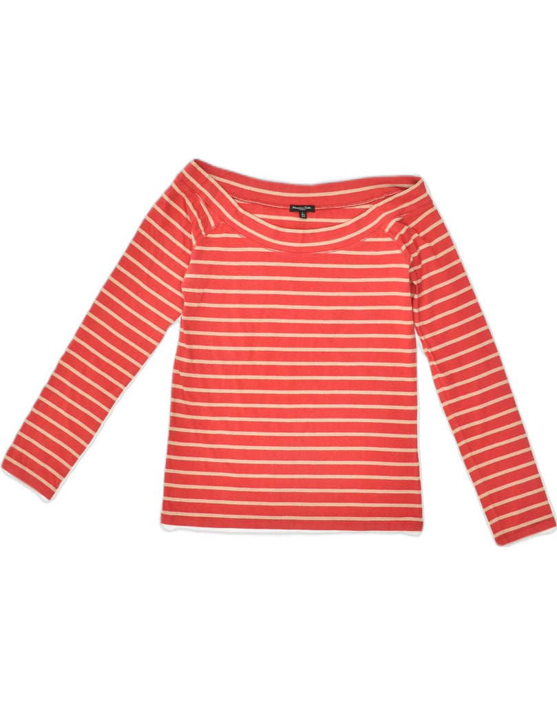 MASSIMO DUTTI Girls Top Long Sleeve 13-14 Years Large Red Striped Cotton | Vintage Massimo Dutti | Thrift | Second-Hand Massimo Dutti | Used Clothing | Messina Hembry 