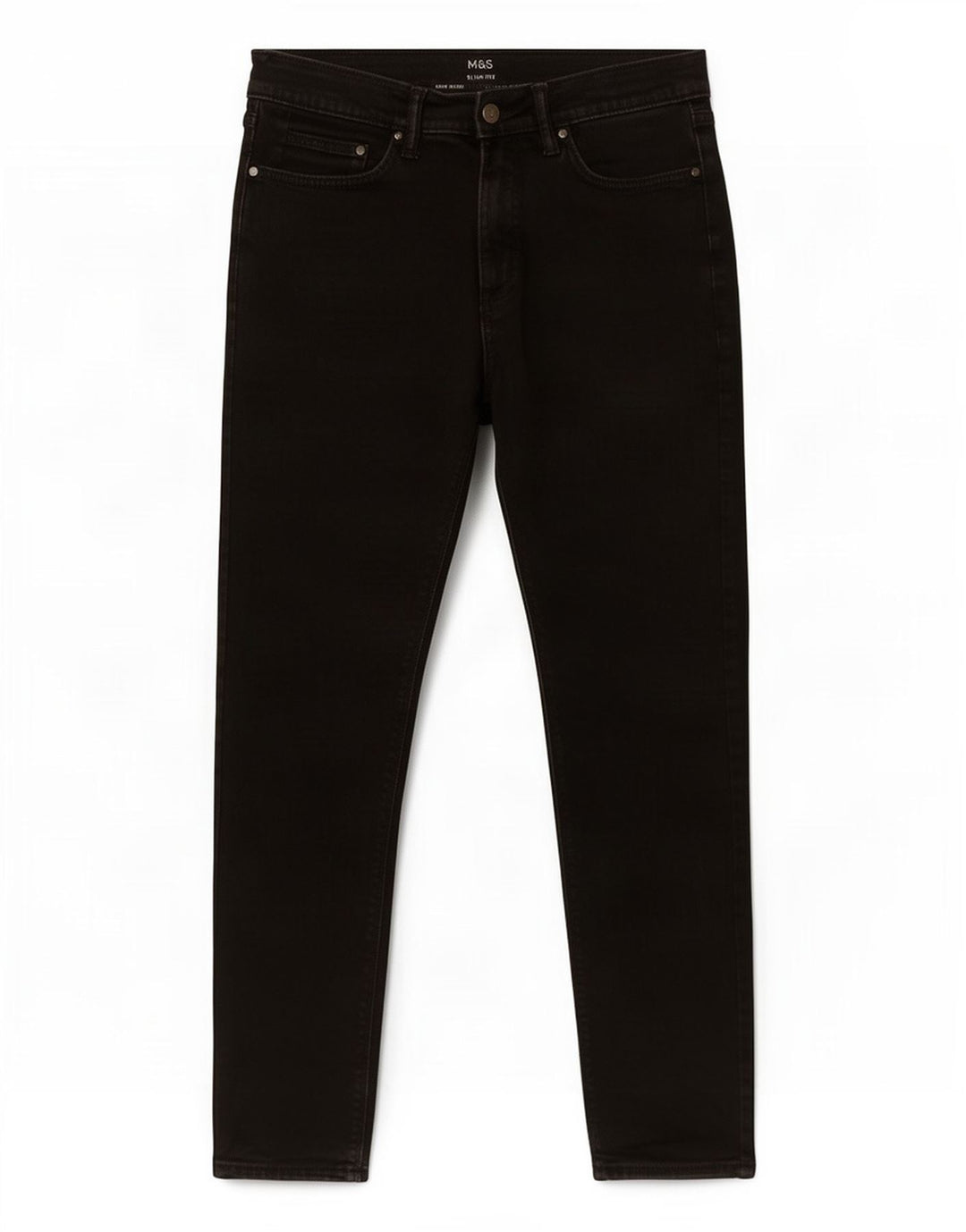 Marks & Spencer Mens Slim Jeans W30 L29 Black Cotton