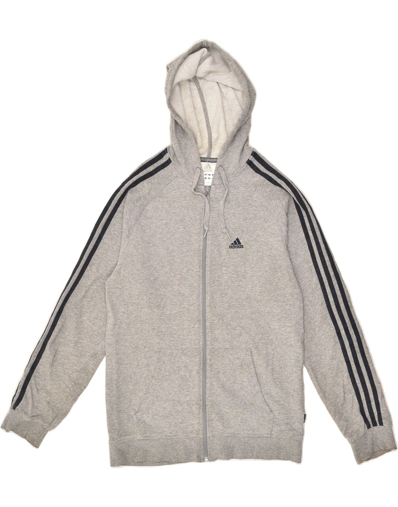 ADIDAS Mens Zip Hoodie Sweater Small Beige Cotton | Vintage Adidas | Thrift | Second-Hand Adidas | Used Clothing | Messina Hembry 