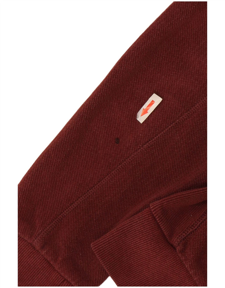 Timberland Mens Regular Fit Zip Hoodie Sweater Medium Burgundy