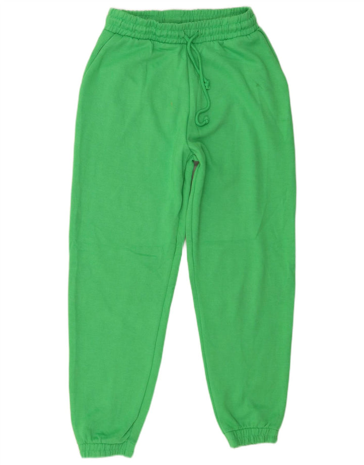 Zara Womens Tracksuit Trousers Joggers UK 10 Small  Green Polyester