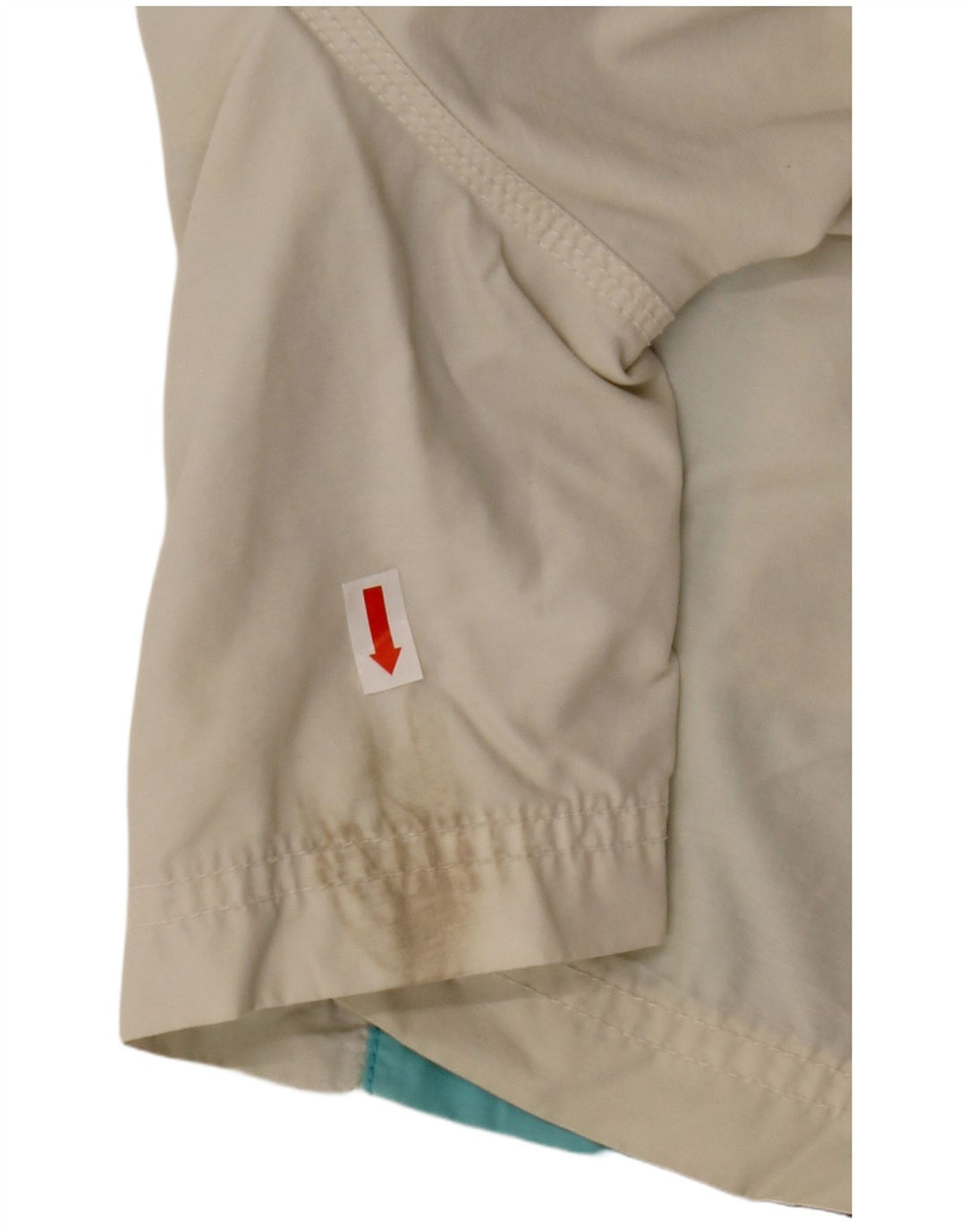 DIESEL Mens Swimming Shorts Small  Off White Striped Cotton