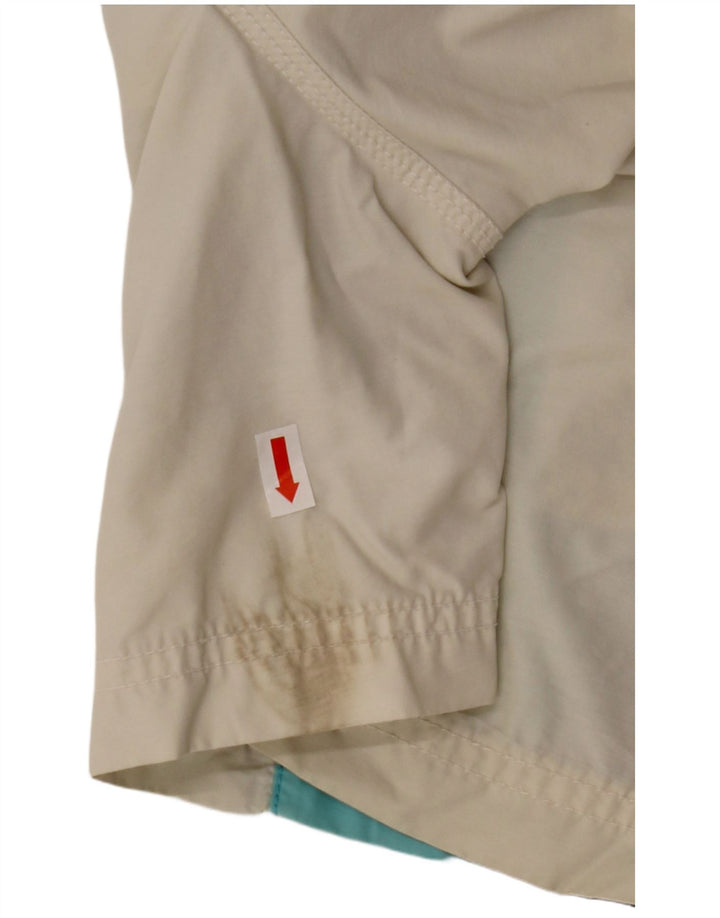 DIESEL Mens Swimming Shorts Small  Off White Striped Cotton