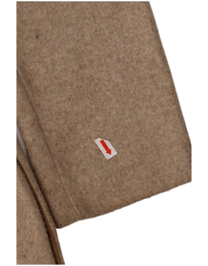 Zara Womens Overcoat UK 16 Large Beige Polyester