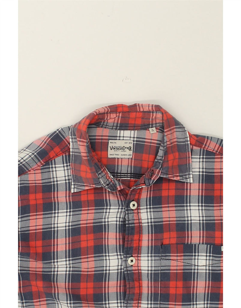 JACK & JONES Mens Shirt Small Red Check Cotton | Vintage Jack & Jones | Thrift | Second-Hand Jack & Jones | Used Clothing | Messina Hembry 