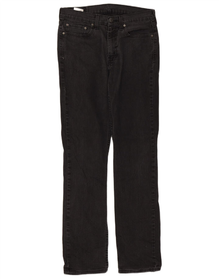 Levi's Mens 514 Straight Jeans W32 L34 Black Cotton