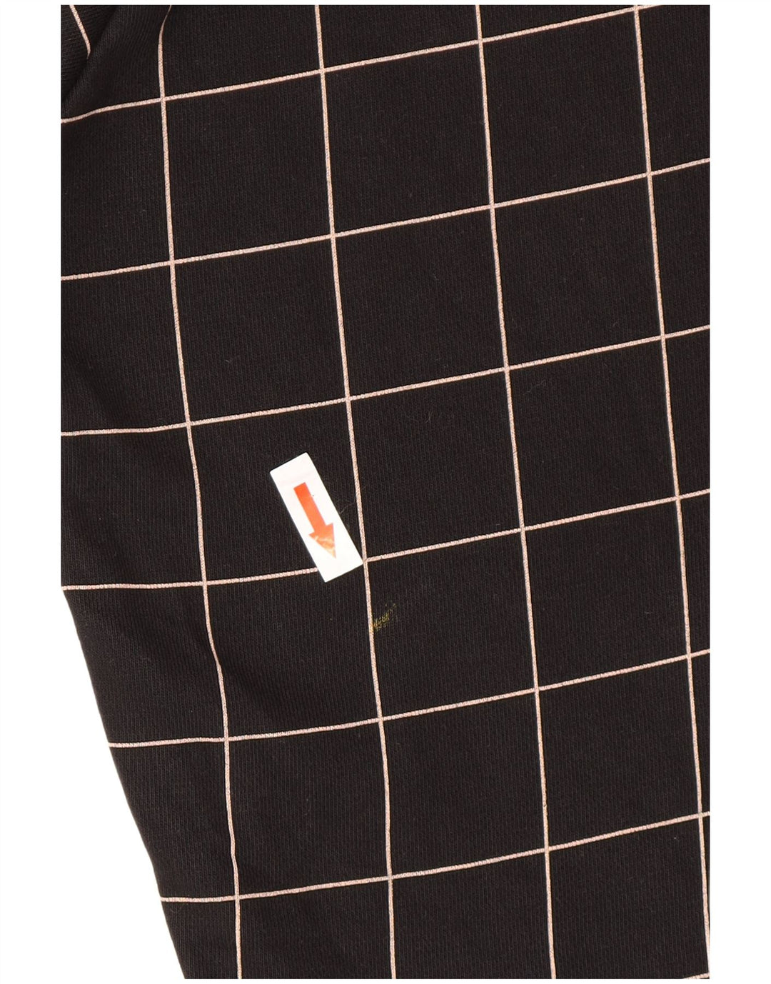 Fila Mens Graphic Hoodie Jumper Small Black Check Cotton