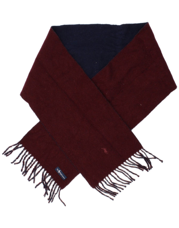 Polo Ralph Lauren Mens Rectangle Scarf One Size Burgundy Classic