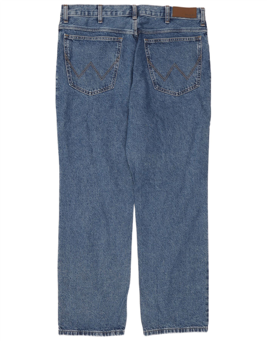 Wrangler Mens Straight Jeans W38 L30 Blue Cotton