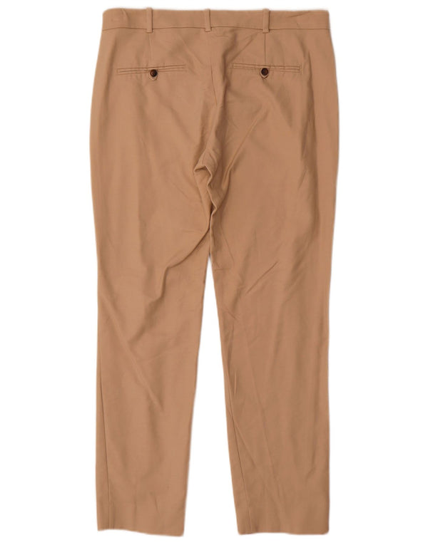 Zara Womens Slim Chino Trousers EU 38 Small W28 L27 Beige Cotton