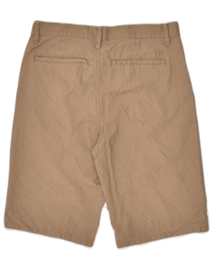 HURLEY Mens Chino Shorts  W29 Small Brown Polyester | Vintage Hurley | Thrift | Second-Hand Hurley | Used Clothing | Messina Hembry 