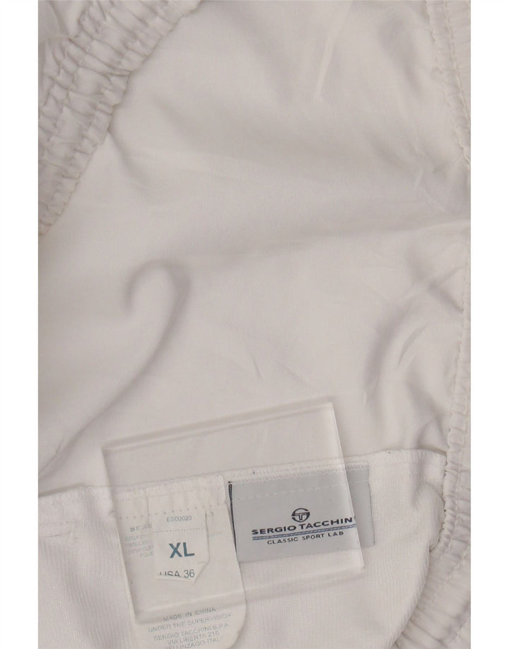 SERGIO TACCHINI Mens Sport Shorts XL  White Polyester