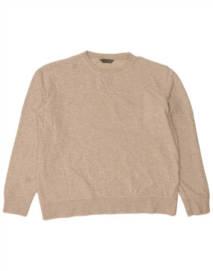 Marks & Spencer Womens Sweatshirt Jumper UK 18 XL Grey Flecked Cotton