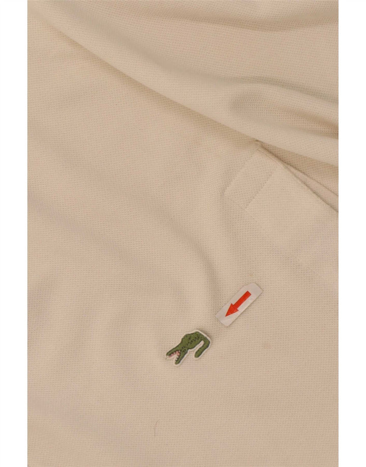 Lacoste Mens Polo Shirt Size 6 XL White