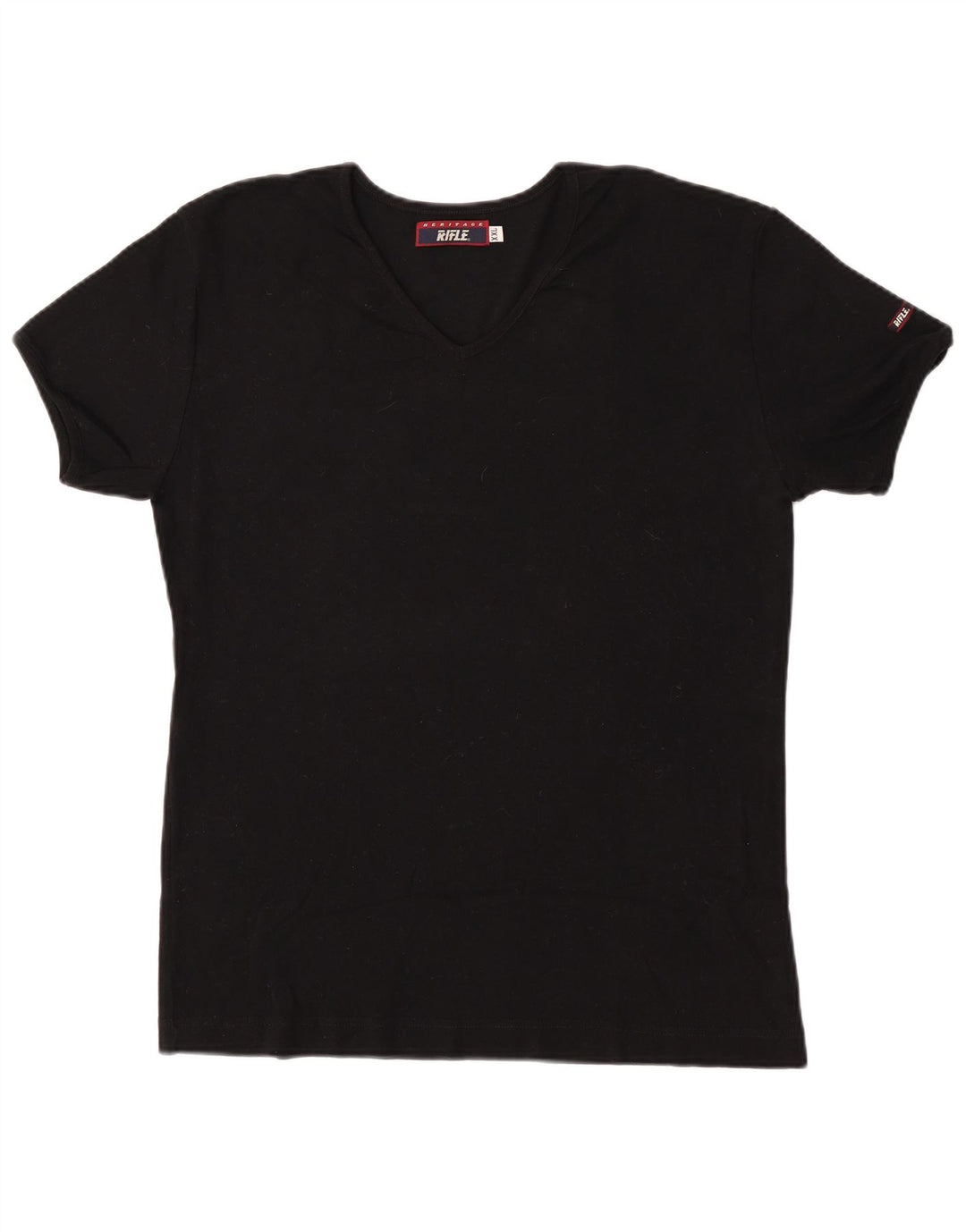 Rifle Mens T-Shirt Top 2XL Black Cotton
